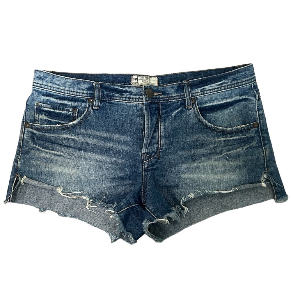 Free People Blue Jean Denim Cutoff Shorts Women’s Size 29